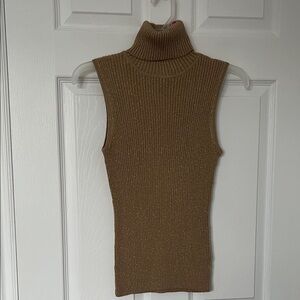 Nomi gold Ribbed Knit Top